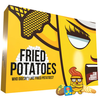 Fried Potatoes Kaartspel Orginele editie - Nederlandstalig - Strategie, Snelheid & Verslaving gegarandeerd - Frituur je tegenstanders in dit slagfestijn voor de Familie! - Luxe Verpakking