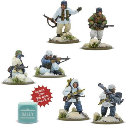 Warlord Games German Fallschirmjäger Winter Weapons Teams - 28mm Scale Miniatures for Bolt Action Highly Detailed World War 2 Miniatures