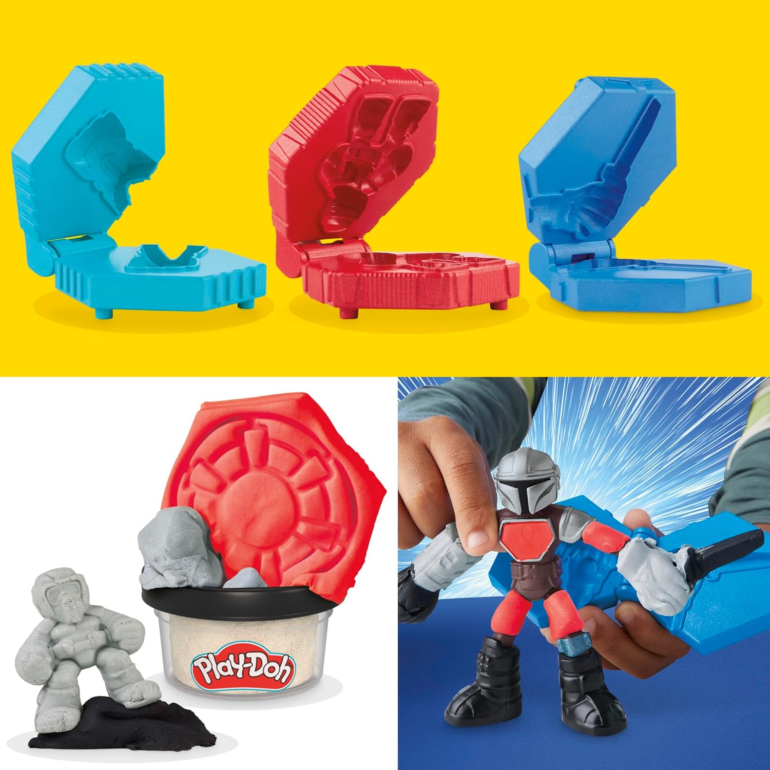 Play-Doh STAR WARS: THE MANDALORIAN Launching Speeder Playset