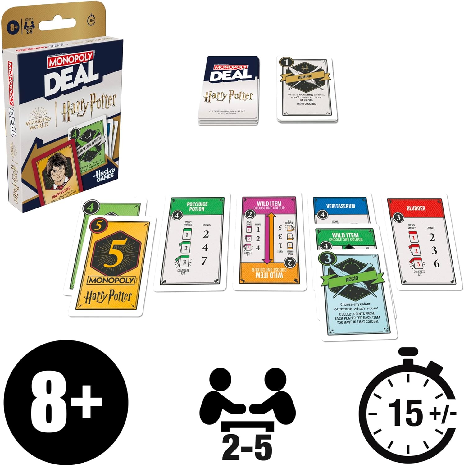Monopoly Hasbro Gaming Deal: Harry Potter Card Game - English version