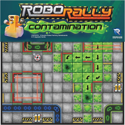 Renegade Game Studios Robo Rally Contamination Expansion, Juego de Carreras Estratégico, 2-6 Jugadores, 45-90 Minutos, Edad 12+