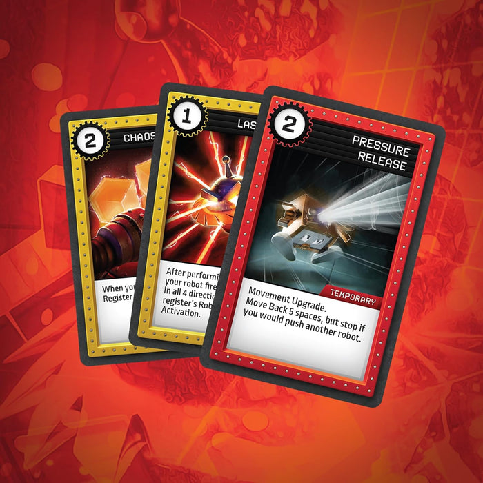 Renegade Game Studios: Robo Rally: Turn & Burn Expansion - Racing Board Game, New Elements & Radiation Cards, Ages 12+, 2-6 Players, 45-90 mins