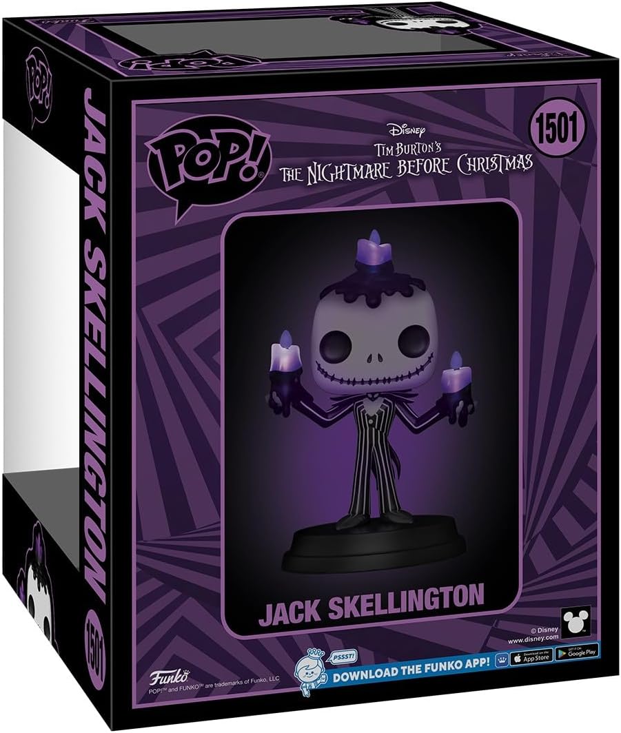Funko Pop! Super: The Nightmare Before Christmas - Jack Skellington - (SFX) Lights and Sounds - Collectable Vinyl Figure - Gift Idea - Official Merchandise - Toys for Kids & Adults - Movies Fans