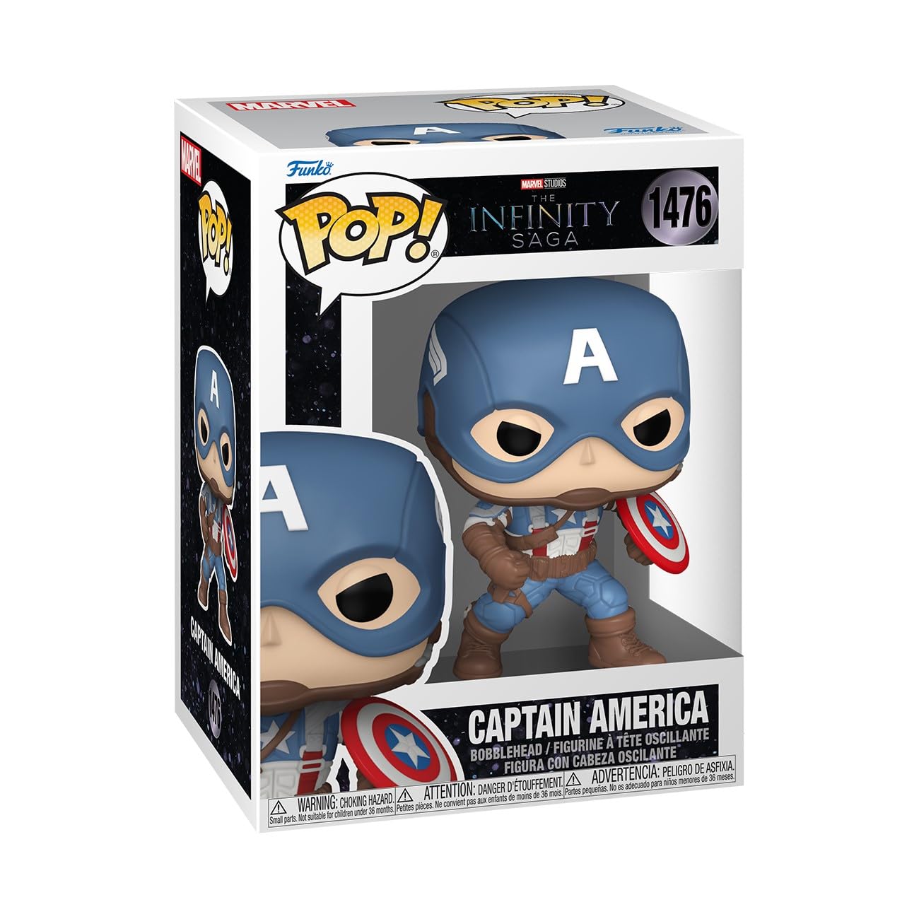 Funko POP! Marvel: MCU Archives – Cafa Ca - Captain America - Collectable Vinyl Figure - Gift Idea - Official Merchandise - Toys for Kids & Adults - Movies Fans - Model Figure for Collectors