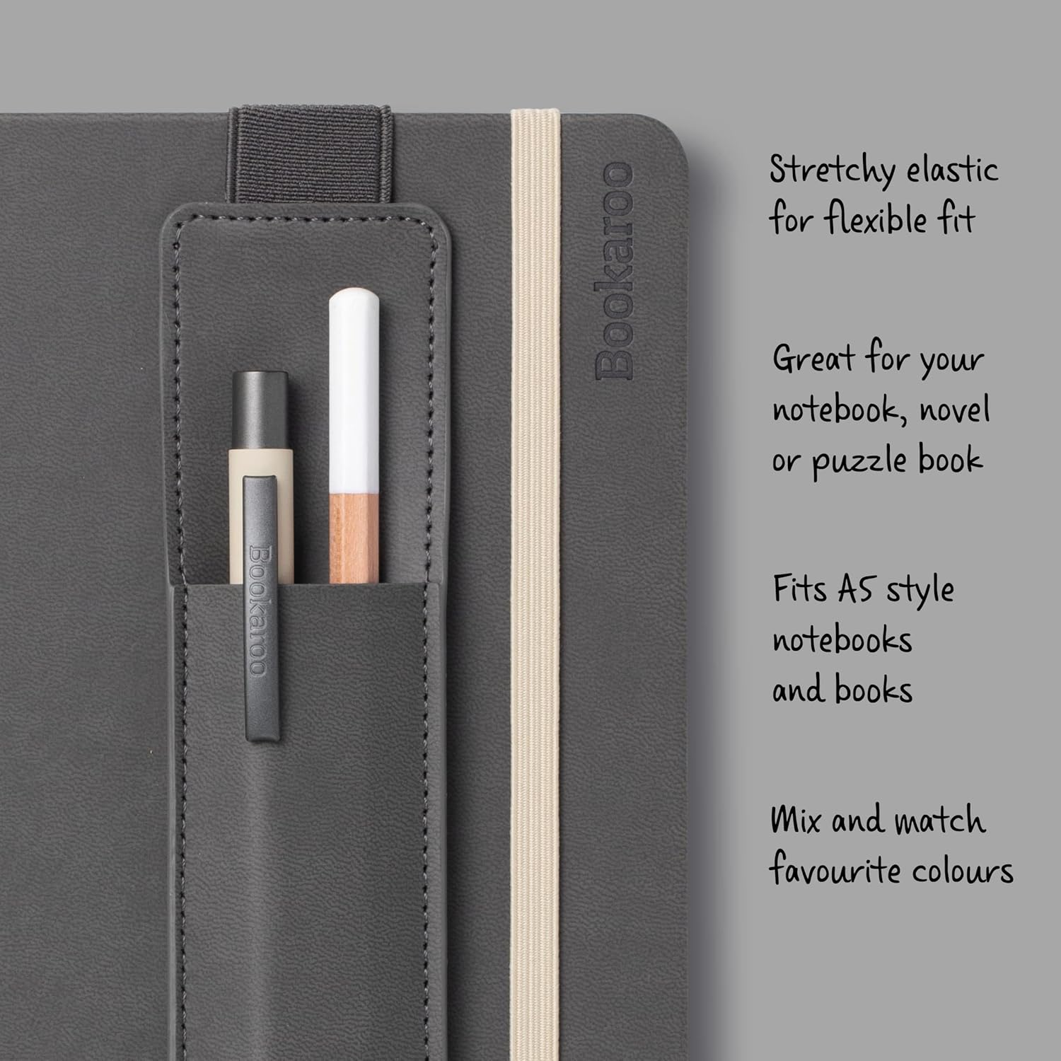 IF Bookaroo Pen Pouch - Charcoal Charcoal Charcoal