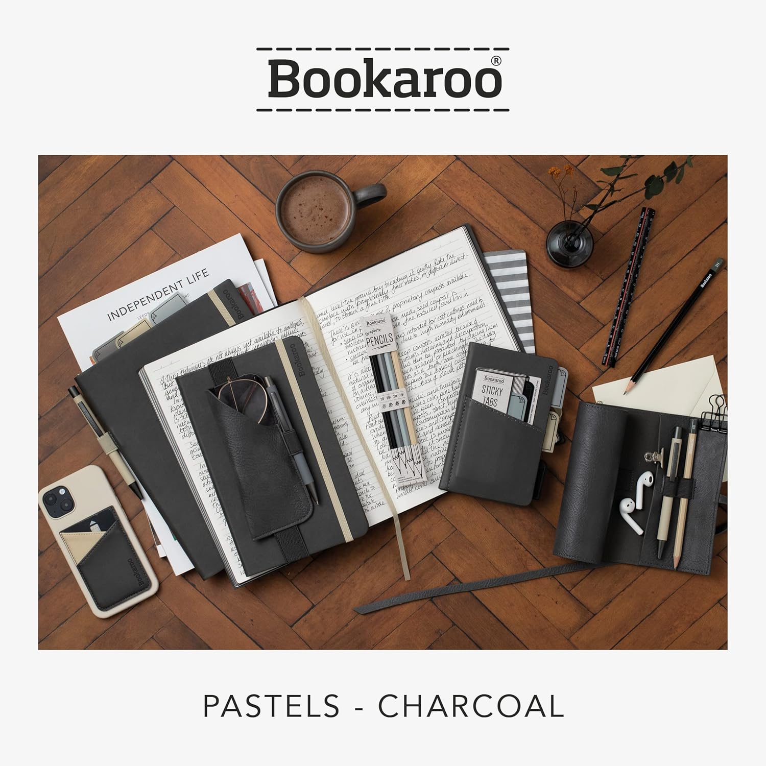 IF Bookaroo Pen Pouch - Charcoal Charcoal Charcoal