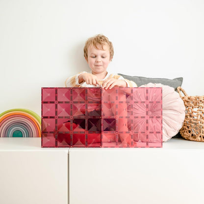 Connetix - Base Plate - Pastel Pink & Berry - (Ct-P-Pb002-Bp)