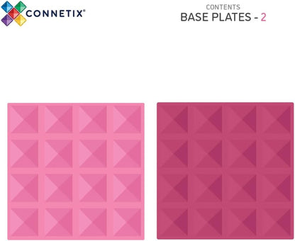Connetix - Base Plate - Pastel Pink & Berry - (Ct-P-Pb002-Bp)