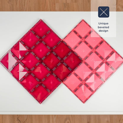 Connetix - Base Plate - Pastel Pink & Berry - (Ct-P-Pb002-Bp)