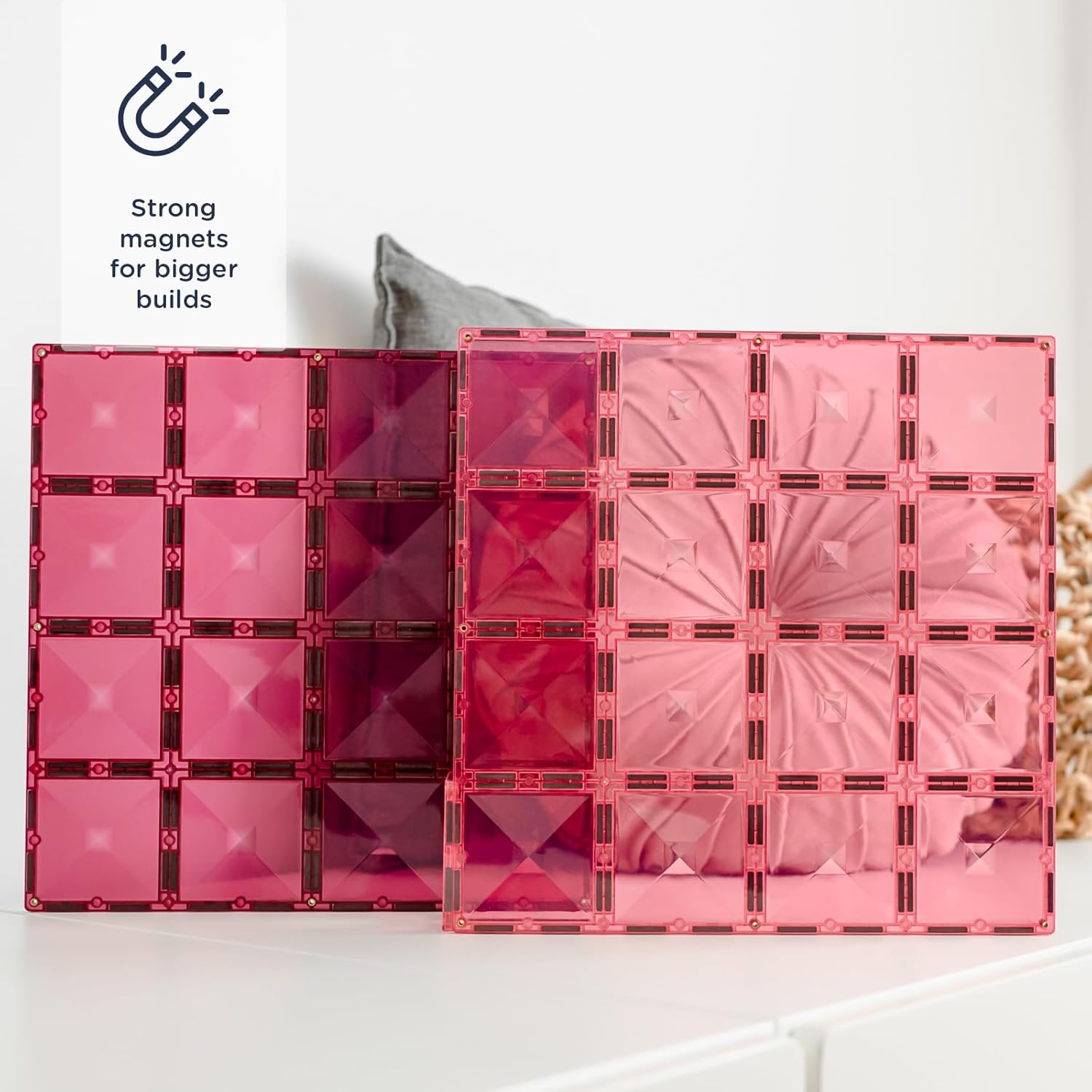 Connetix - Base Plate - Pastel Pink & Berry - (Ct-P-Pb002-Bp)