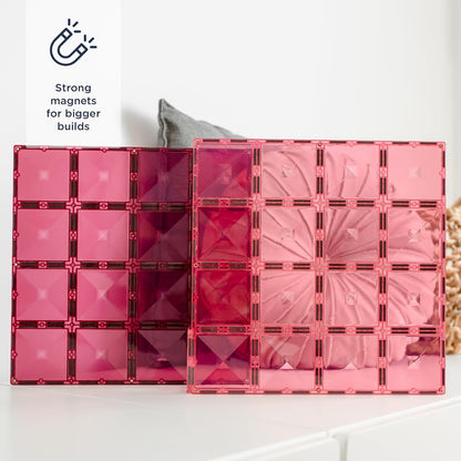 Connetix - Base Plate - Pastel Pink & Berry - (Ct-P-Pb002-Bp)