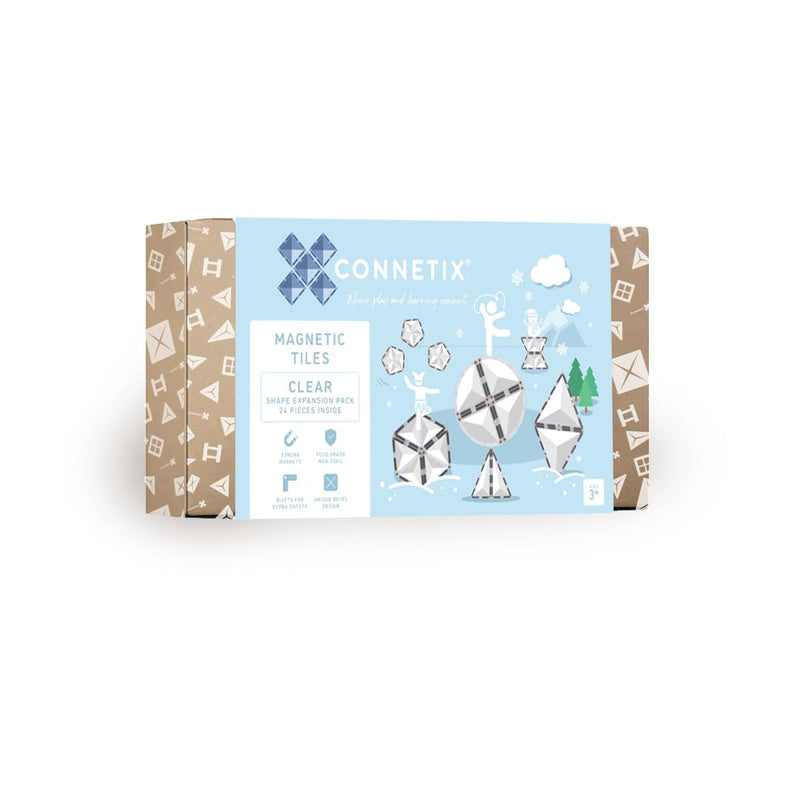 Connetix Clear Shape Expansion Pack, 24 Stuks
