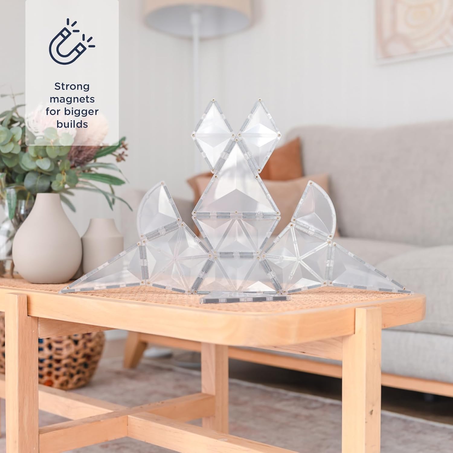 Connetix Clear Shape Expansion Pack, 24 Stuks