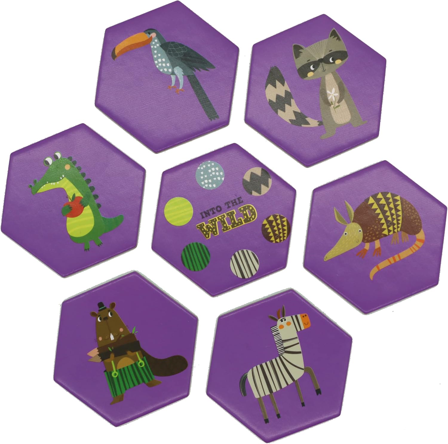 Shuffle Into The Wild Let's Match - Have Fun Creating These 5 Matching Puzzles, For 2-4 Players, Suitable For Ages 3+