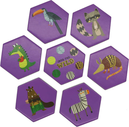 Shuffle Into The Wild Let's Match - Have Fun Creating These 5 Matching Puzzles, For 2-4 Players, Suitable For Ages 3+