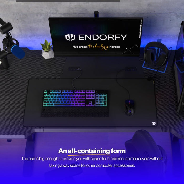 ENDORFY Cordura Speed XL Waterproof Mouse Mat, 400 × 900 × 3 mm | EY6B003