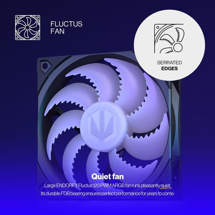 ENDORFY Spartan 5 MAX ARGB, CPU Cooler with Fan 120 mm, Compact Design, Bright ARGB LED Lighting, AM4 Cooler, AM5 CPU Cooler, AM5, AM4, LGA1700, LGA1200, LGA1150, EY3A004