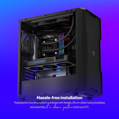 ENDORFY Navis F240, All-in-One Water Cooling, PWM Controlled Pump, 2 x 120 mm Fluctus Fan, Compatible with AM5, AM4, LGA1700, LGA1200, LGA1150, LGA1151, LGA1155, LGA1156 etc., EY3B001