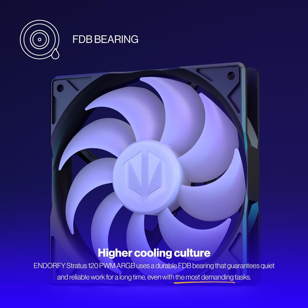 Case acc Fan 12cm Endorfy Stratus 120 PWM ARGB