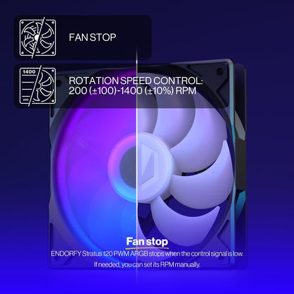 Case acc Fan 12cm Endorfy Stratus 120 PWM ARGB