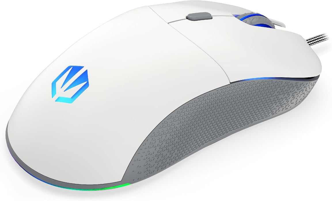 ENDORFY GEM Onyx White, Souris de Jeu légère, capteur PixArt PMW3325, 8000 DPI, Kailh GM 4.0 switches | EY6A012