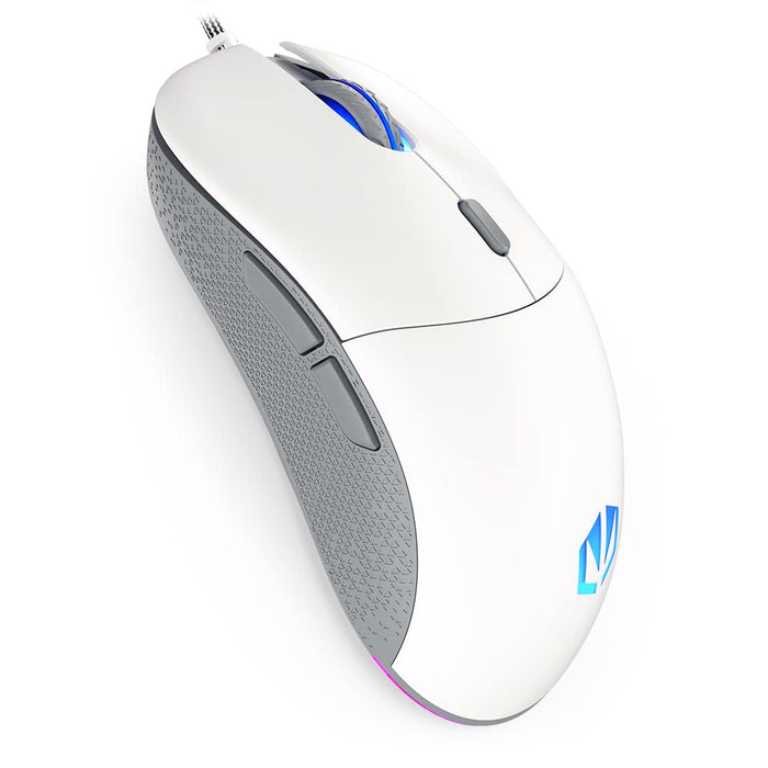 ENDORFY GEM Onyx White, Souris de Jeu légère, capteur PixArt PMW3325, 8000 DPI, Kailh GM 4.0 switches | EY6A012