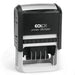Colop Printer 38/D black | Self-inking date stamp made of plastic, max. 4 lines of text/logo + date
