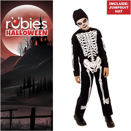 Rubies Costume Skelito per bambino e bambina, Tuta stampato e cappuccio, Ufficiale, Scheletro, Skeletons per Halloween, Feste e Cosplay TW (11-13 anni)
