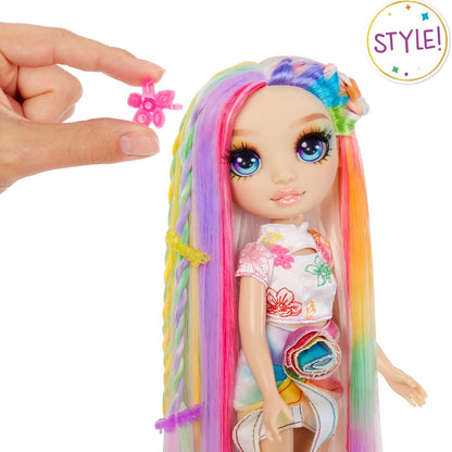 Rainbow High Hair Chalk & Style Doll - Amaya - 28 cm Rainbow Doll, Washable Hair Chalk, Colour, Style, Play, Rinse, & Repeat, For Children Ages 4 to 12+