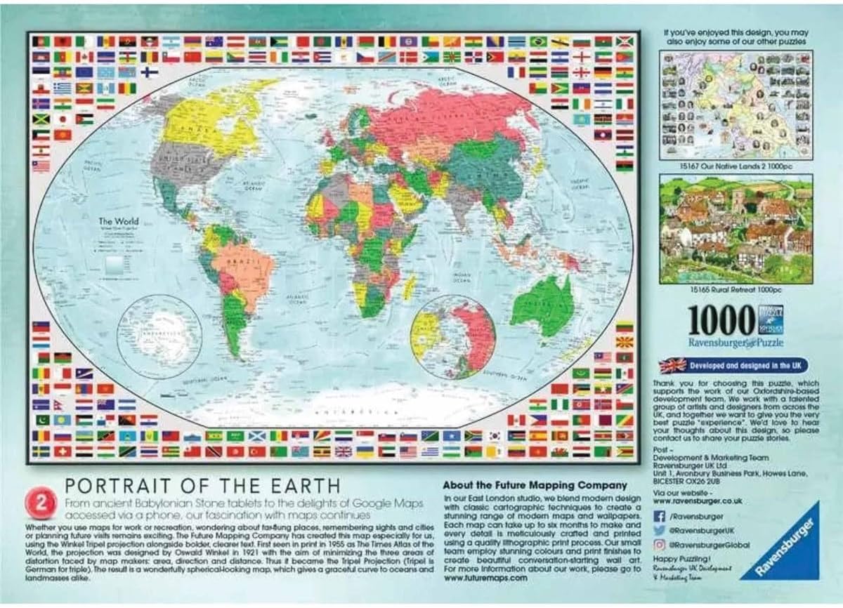 Ravensburger Portrait of The Earth Jigsaw Puzzles for Adults and Kids Age 12 Years Up - 1000 Pieces