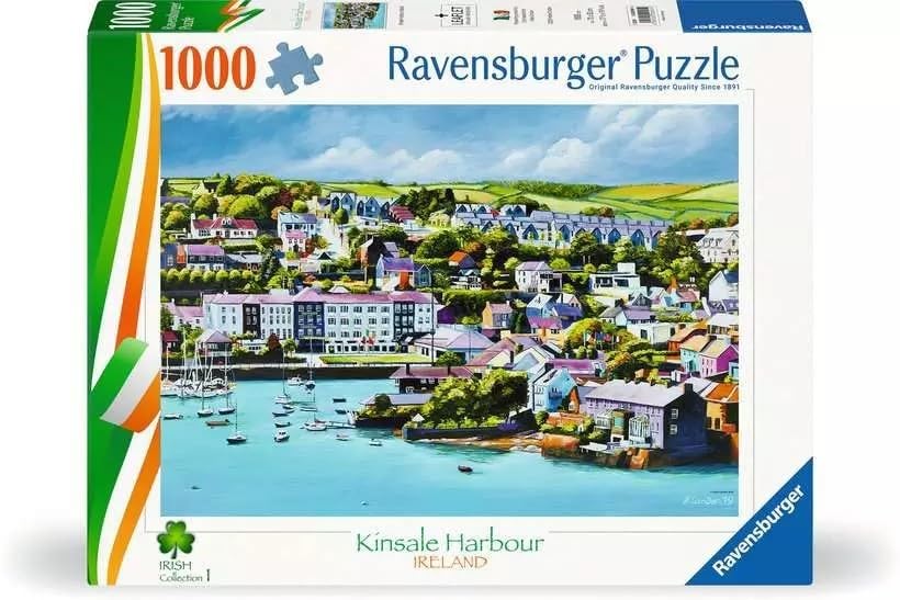 Ravensburger Irish Collection No.1 Kinsale Harbour, County Cork 1000 Piece Jigsaw Puzzles for Adults and Kids Age 12 Years Up - Ireland New Design