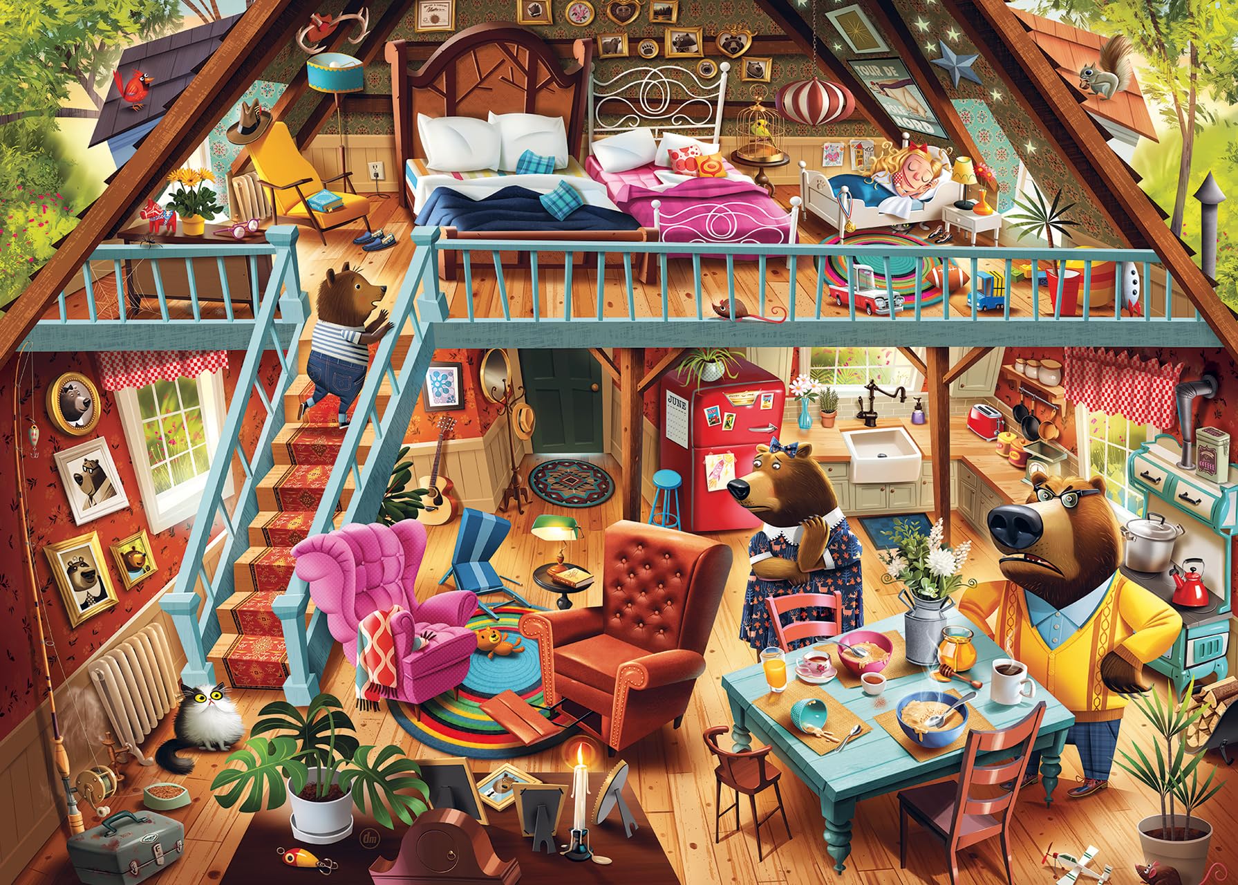 Ravensburger Goldilocks Gets Caught! 1000 Piece Jigsaw Puzzles for Adults and Kids Age 12 Years Up