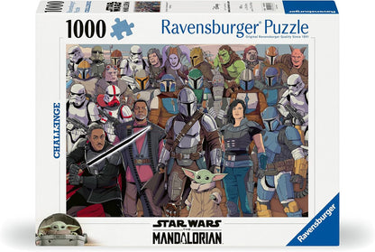 Ravensburger Puzzle 12000536 - Challenge Star Wars Mandalorian - 1000 Teile Puzzle für Erwachsene und Kinder ab 14 Jahren, Star Wars Geschenke