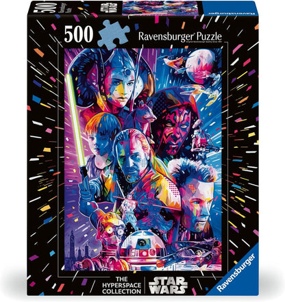 Ravensburger Star Wars Gifts - Hyperspace Collection The Phantom Menace 500 Piece Jigsaw Puzzles for Adults and Kids Age 10 Years Up