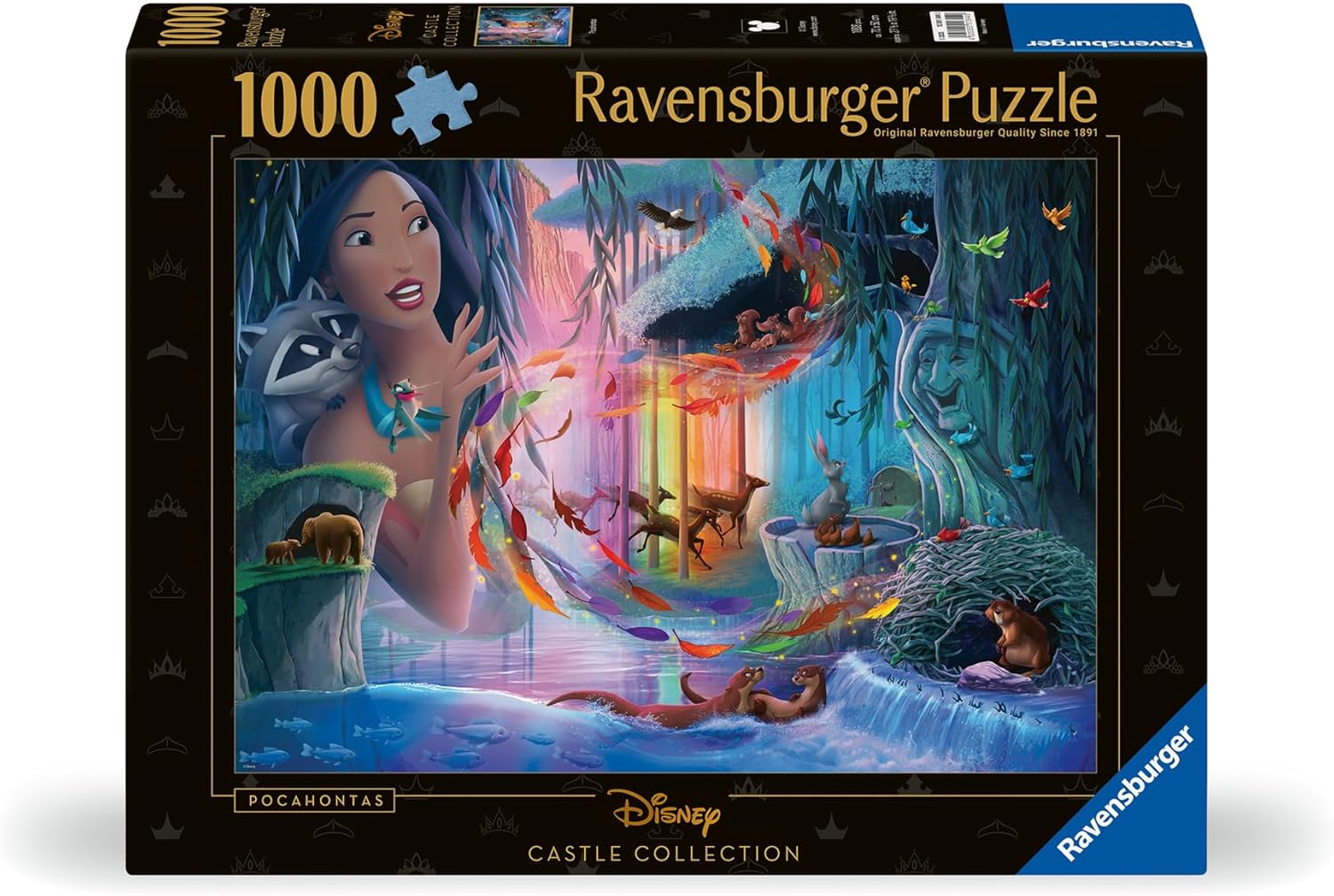 Ravensburger Disney Castles Pocahontas 1000 Piece Jigsaw Puzzle for Adults and Kids Age 12 Years Up