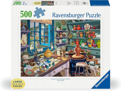 Ravensburger Pottery Studio Sanctuary 500 Piece Jigsaw Puzzle for Adults and Kids Age 10 Years +