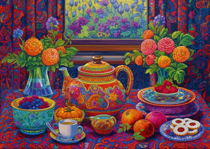 Ravensburger Time for Tea - 300 Piece Jigsaw Puzzle for Adults and Kids Age 9 Years +
