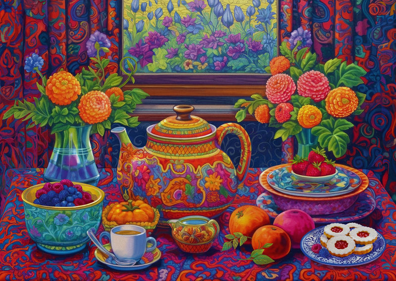 Ravensburger Time for Tea - 300 Piece Jigsaw Puzzle for Adults and Kids Age 9 Years +