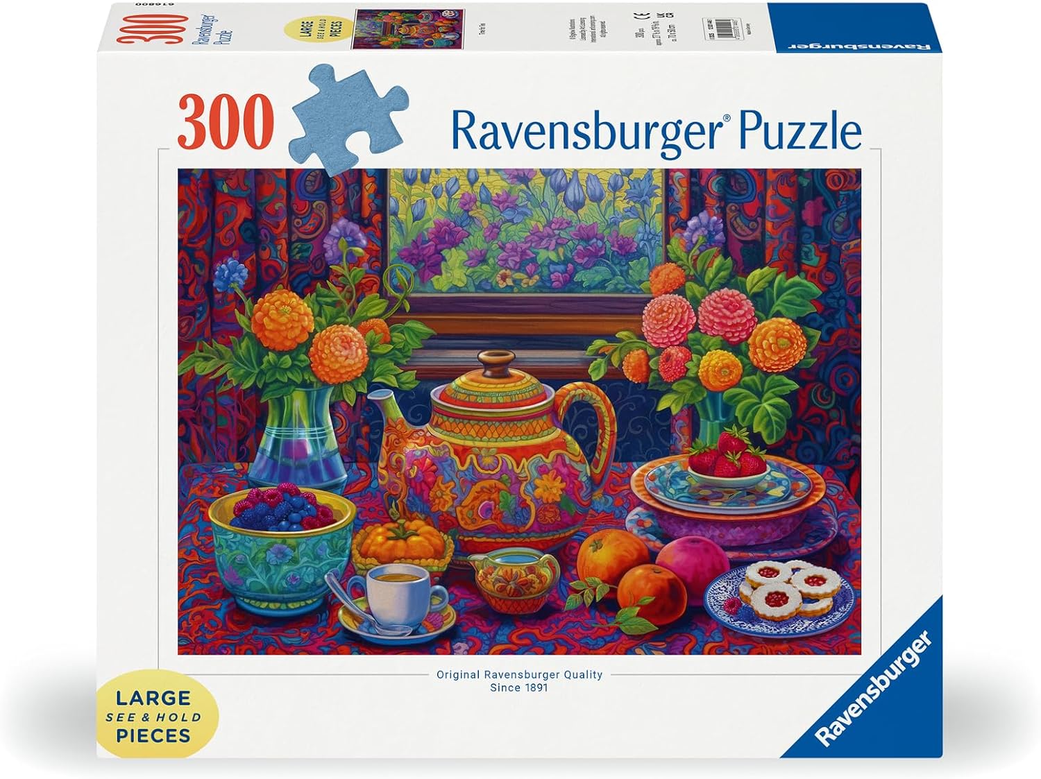 Ravensburger Time for Tea - 300 Piece Jigsaw Puzzle for Adults and Kids Age 9 Years +