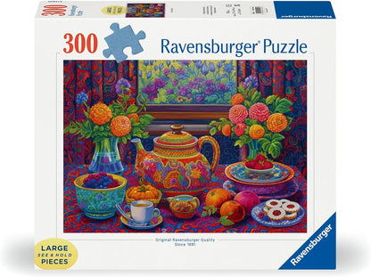 Ravensburger Time for Tea - 300 Piece Jigsaw Puzzle for Adults and Kids Age 9 Years +