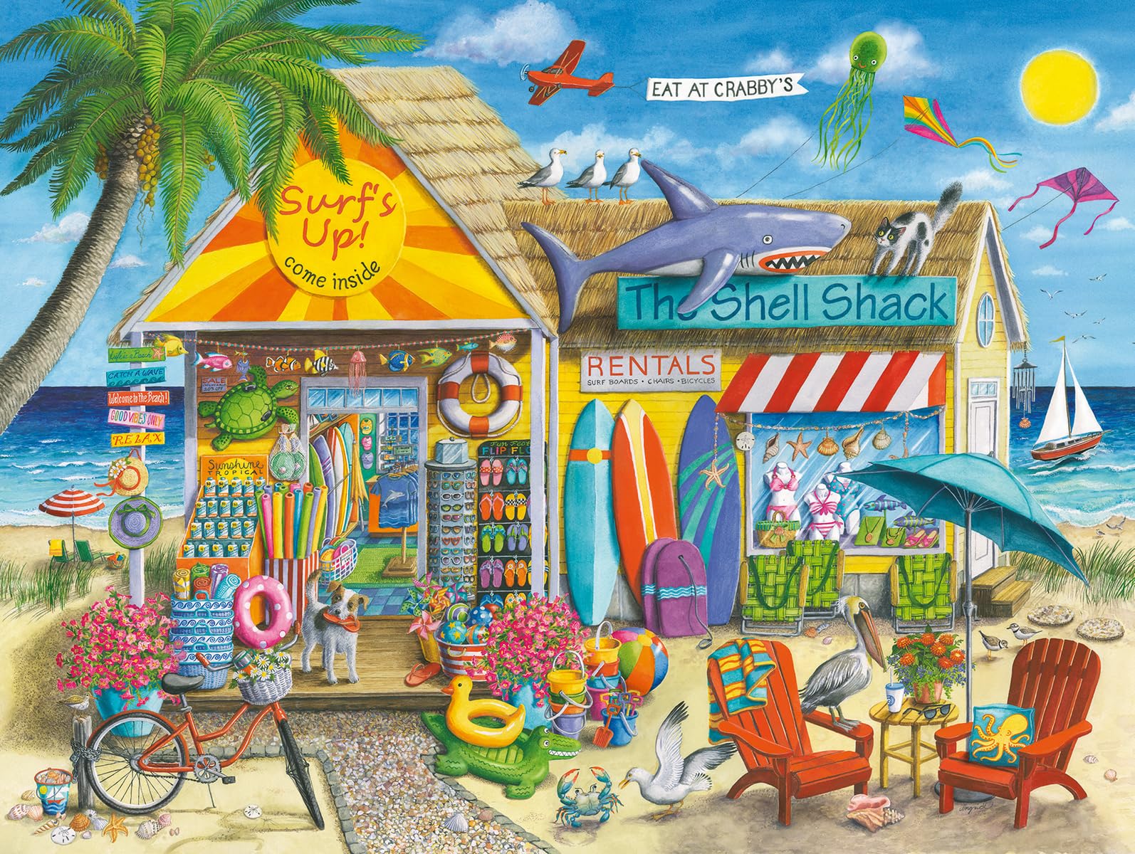 Ravensburger Puzzle Surf's Up de 1500 pièces | Excellente option cadeau | Design de qualité | Certifié FSC pour la durabilité