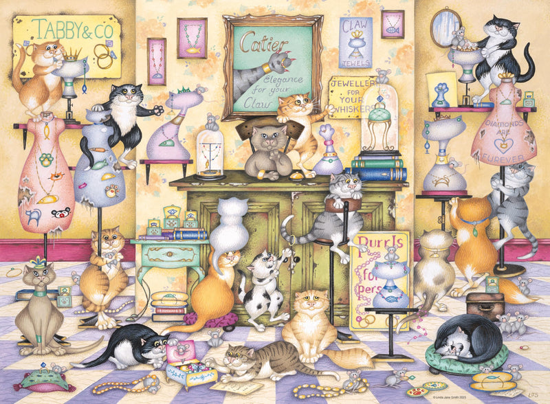 Ravensburger Crazy Cats Tabby & Co 500 Piece Jigsaw Puzzle for Adults and Kids Age 10 Years Up