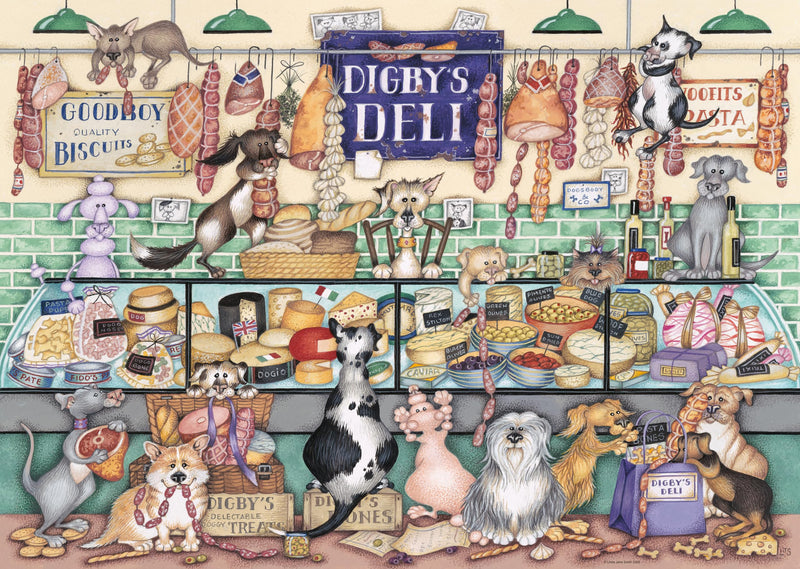Ravensburger Dapper Dogs No.1 Digby’s Deli 1000 Piece Jigsaw Puzzle for Adults and Kids Age 12 Years +