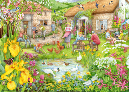 Ravensburger Cosy Café No. 3 Valley Farm Cafe - 1000 Piece Jigsaw Puzzle for Adults and Kids 12 Years Up
