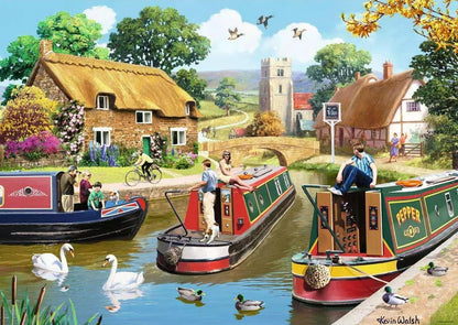* A Busy Day On The Canal 1000Pc