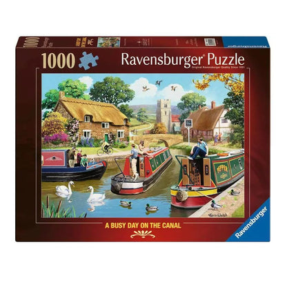 * A Busy Day On The Canal 1000Pc
