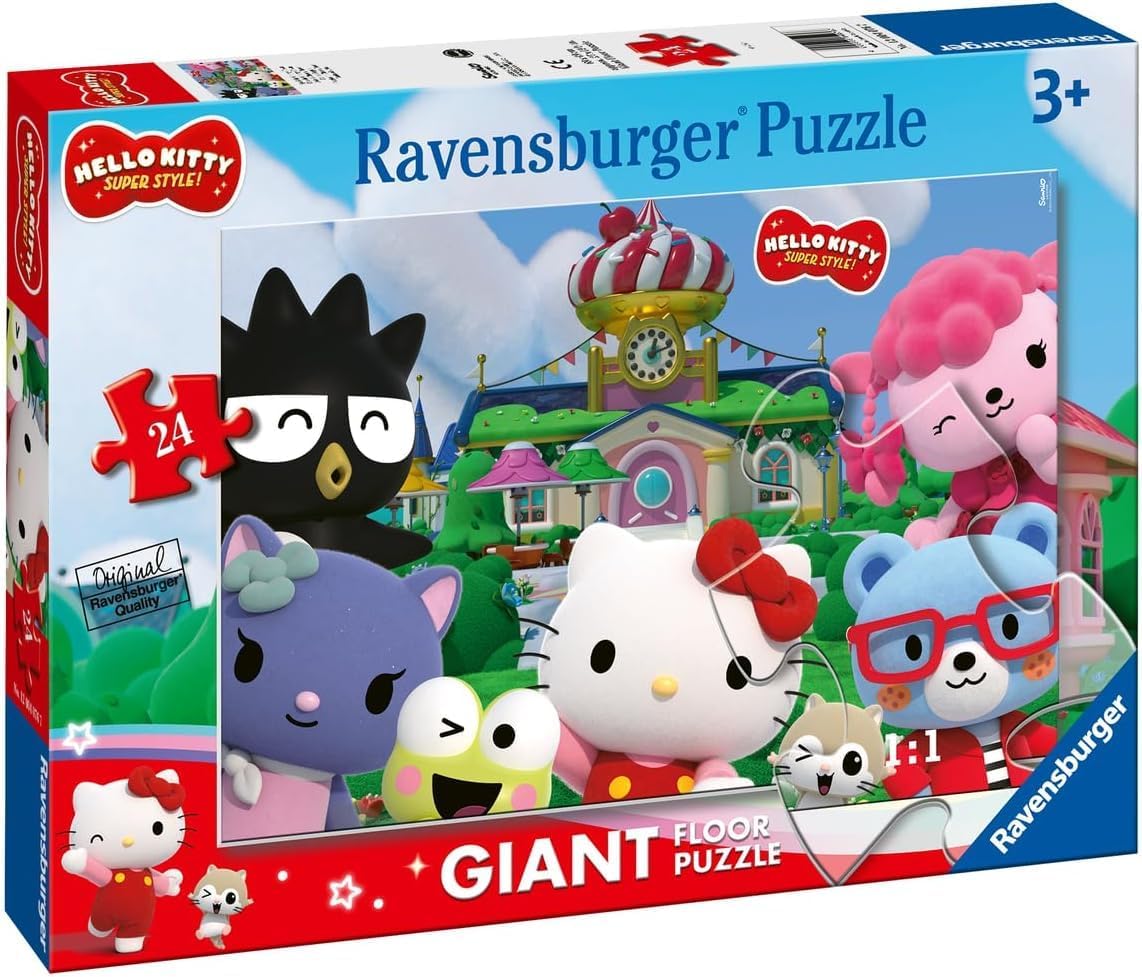 Ravensburger Hello Kitty Toys and Gifts - 24 Piece Giant Floor Jigsaw Puzzle - Girls Age 3 Years +