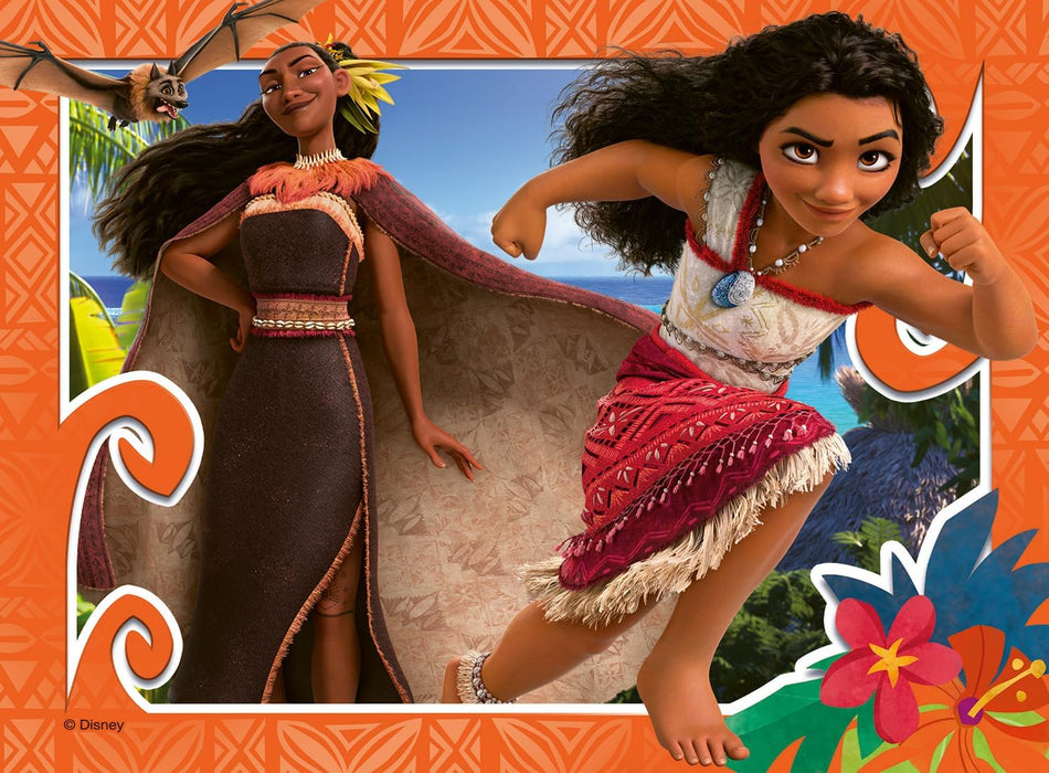 Ravensburger Disney Moana 2 Toys - Jigsaw Puzzles for Kids Age 3 Years Up - 4 in a Box (12, 16, 20, 24 Pieces