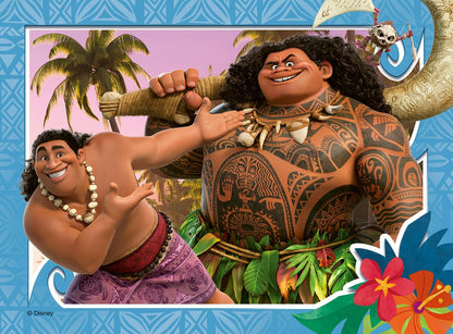 Ravensburger Disney Moana 2 Toys - Jigsaw Puzzles for Kids Age 3 Years Up - 4 in a Box (12, 16, 20, 24 Pieces