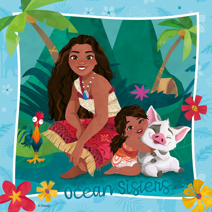 Ravensburger Disney Moana 2 Toys - Jigsaw Puzzles for Kids Age 5 Years Up - 3x 49 Pieces